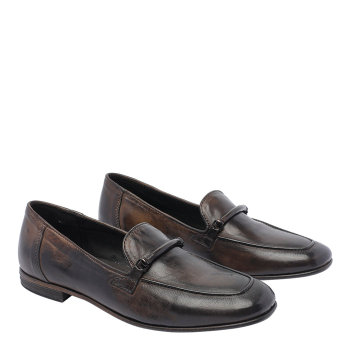 Pawelks Flat Shoes Brown Calf Leather/leather Sole