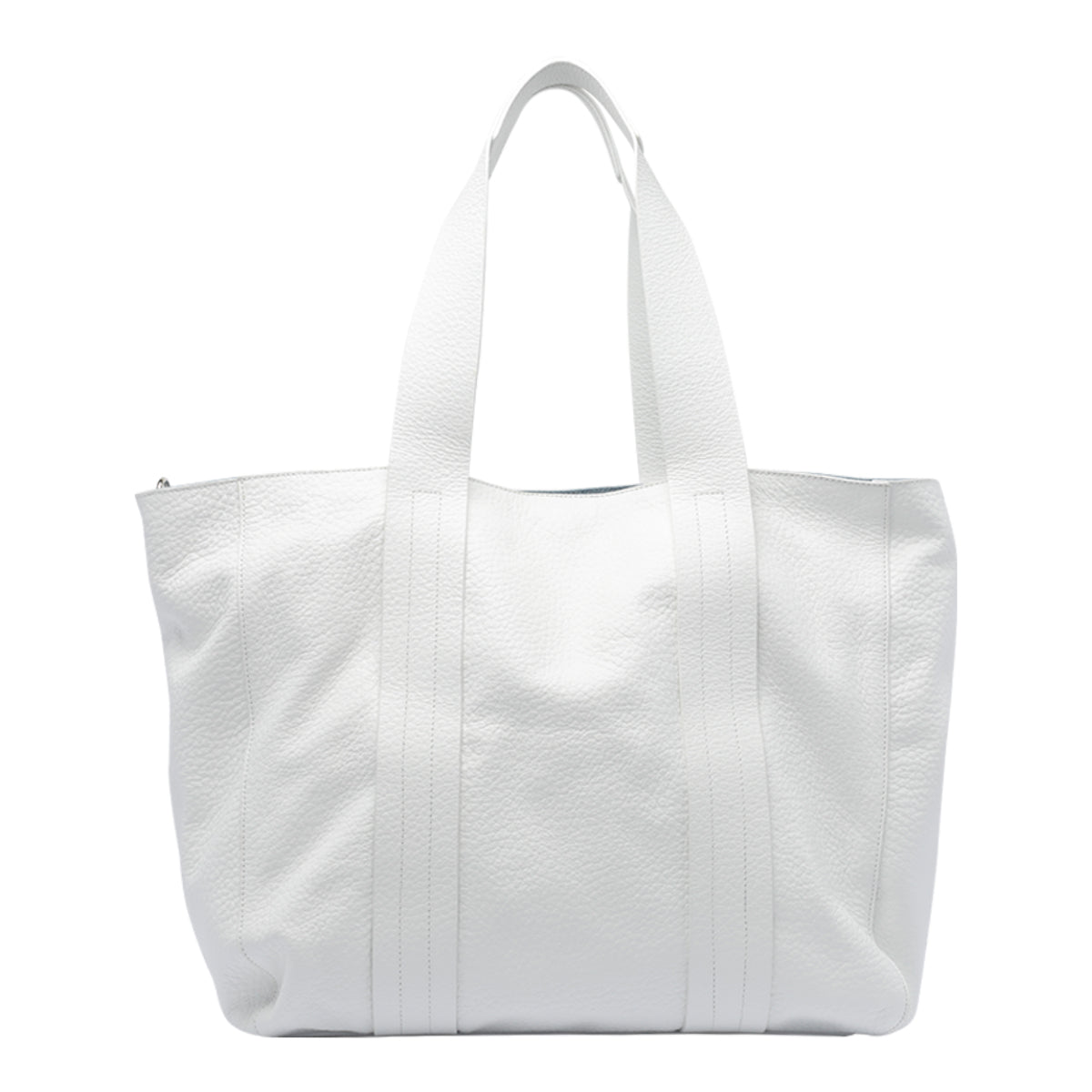 Vic Matie Bags White Calf Leather Fabric