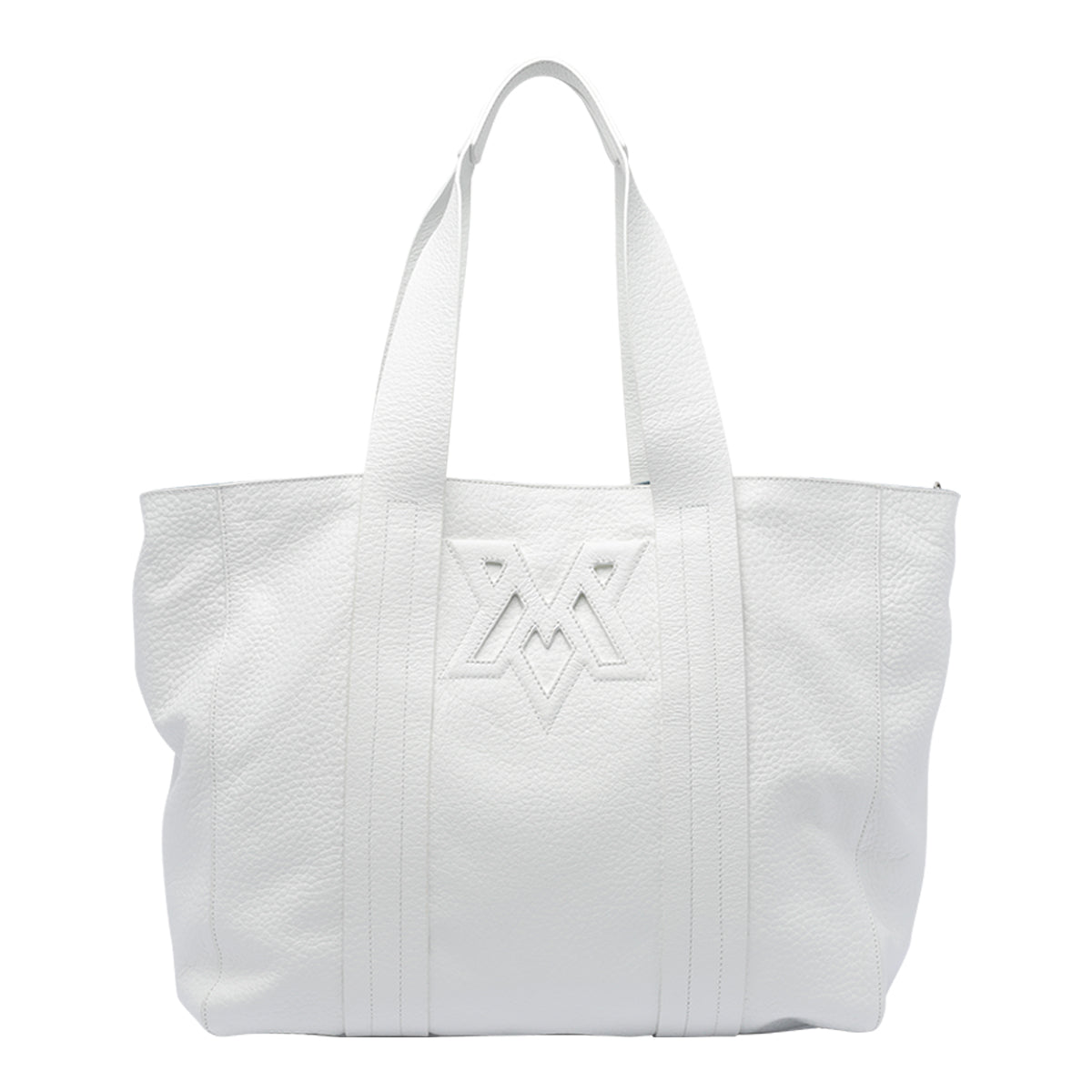 Vic Matie Bags White Calf Leather Fabric