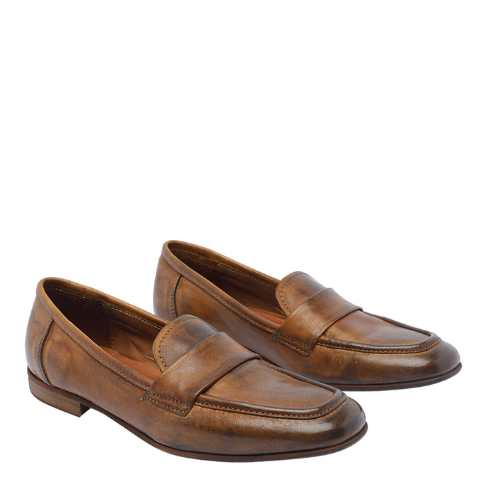 Pawelks Flat Shoes Brown Calf Leather/leather Sole