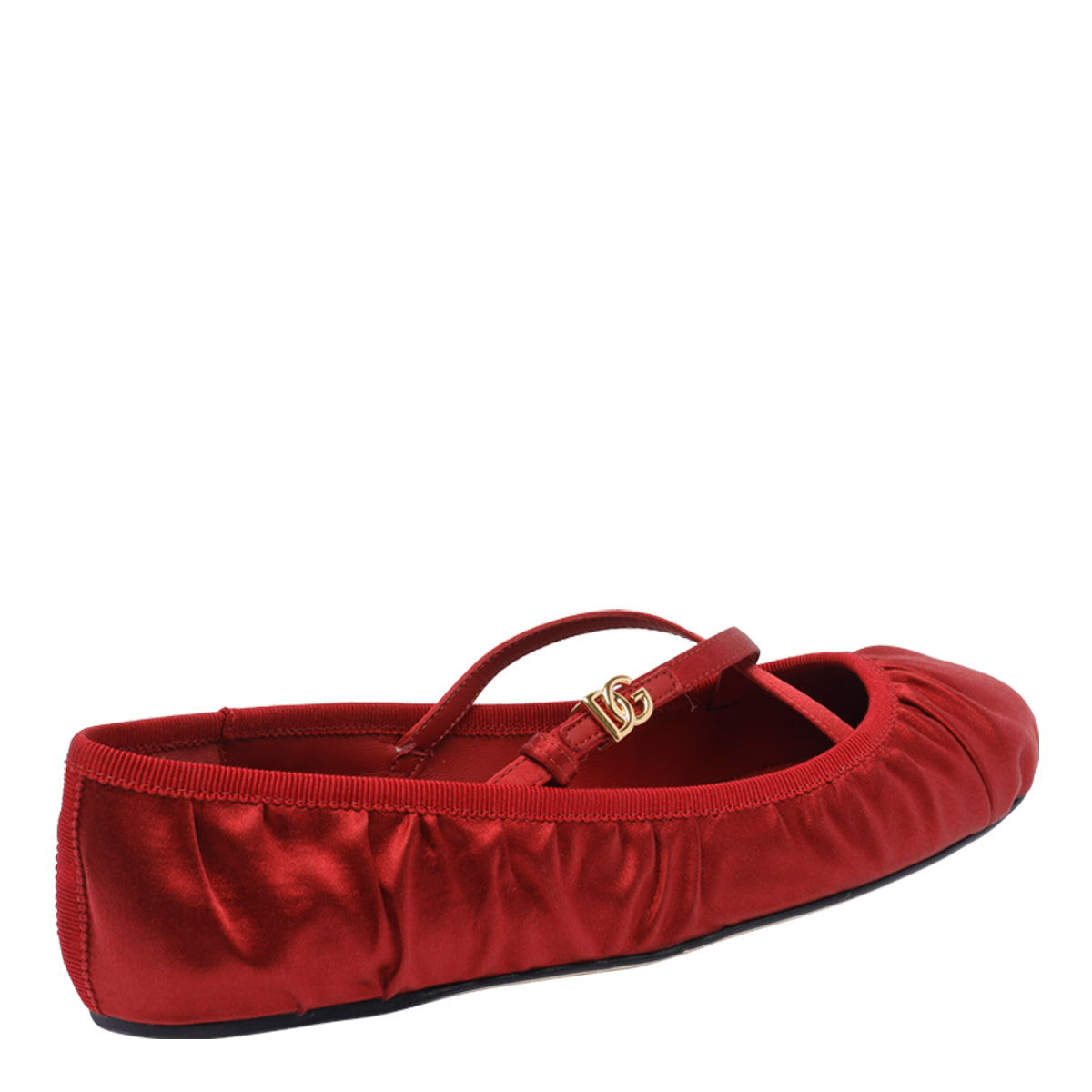 Dolce & Gabbana Flat Shoes Red Fabric/leather Sole