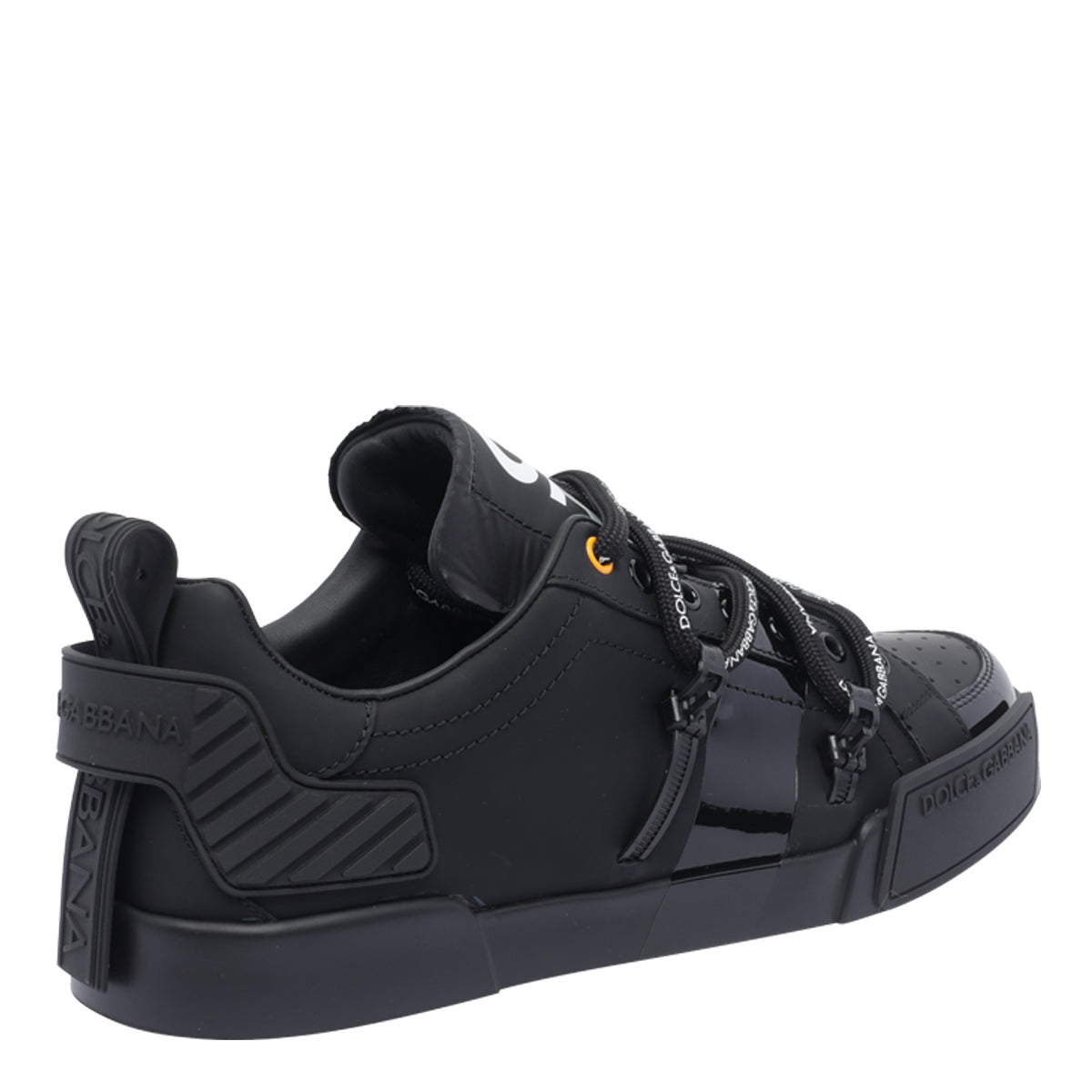 Dolce & Gabbana Sneakers Black Calf Leather/rubber Sole
