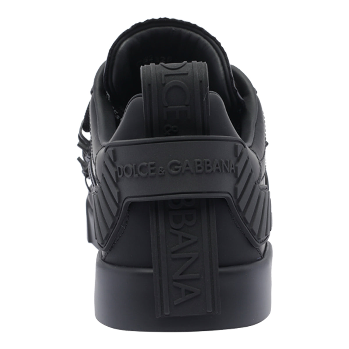 Dolce & Gabbana Sneakers Black Calf Leather/rubber Sole