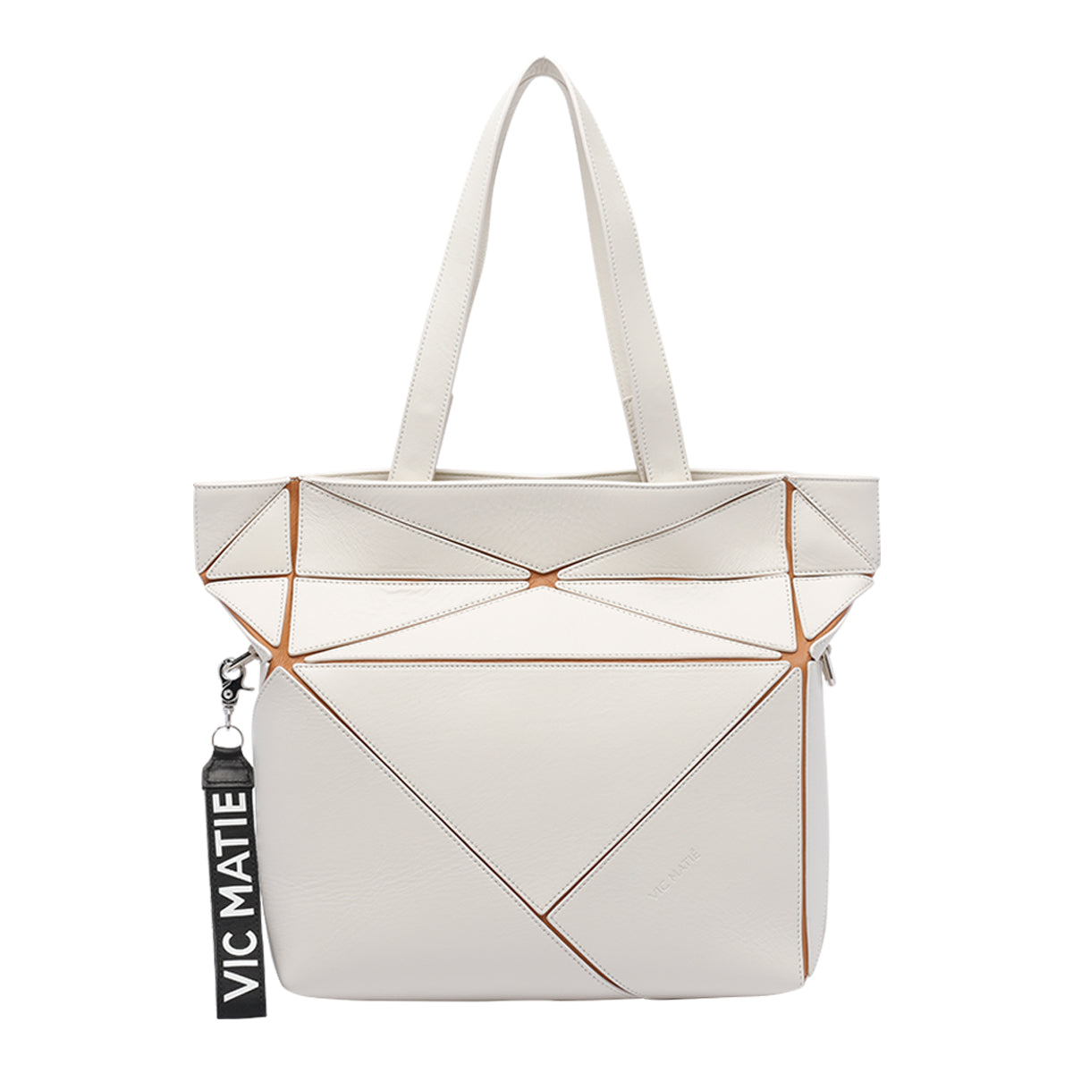 Vic Matie Bags White Calf Leather
