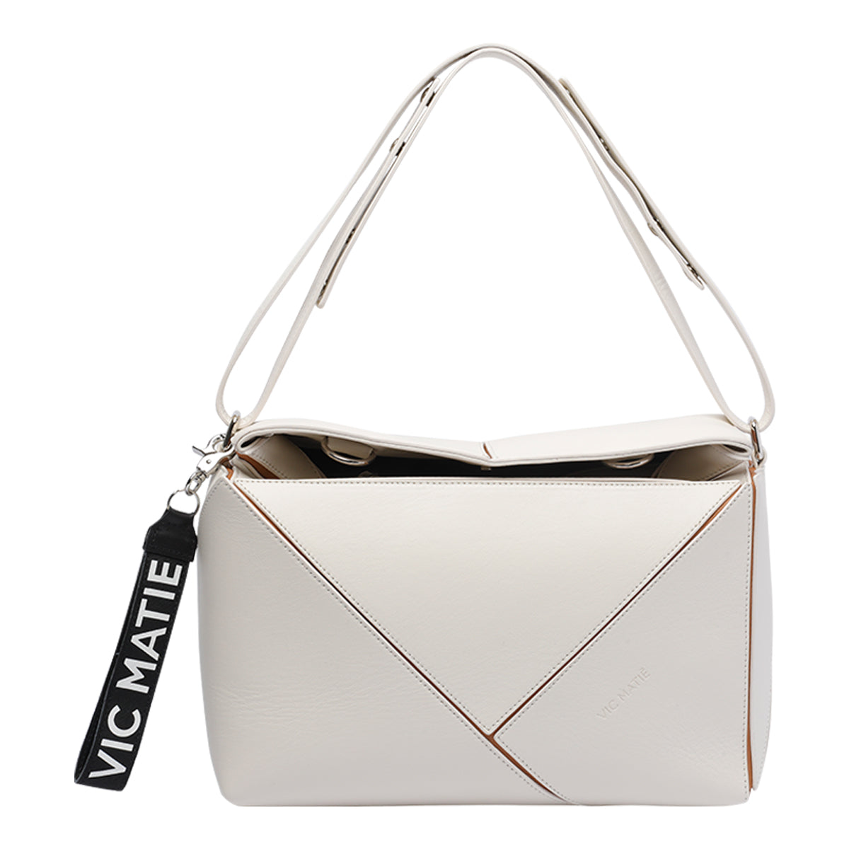 Vic Matie Bags White Calf Leather