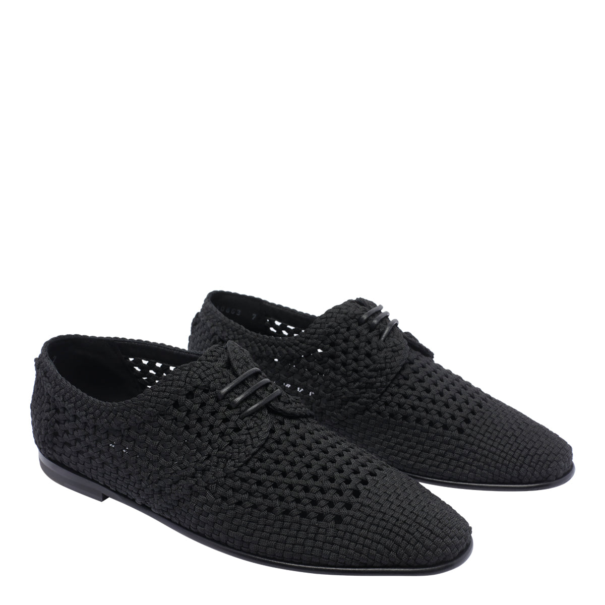 Dolce & Gabbana Flat Shoes Black Fabric/leather Sole