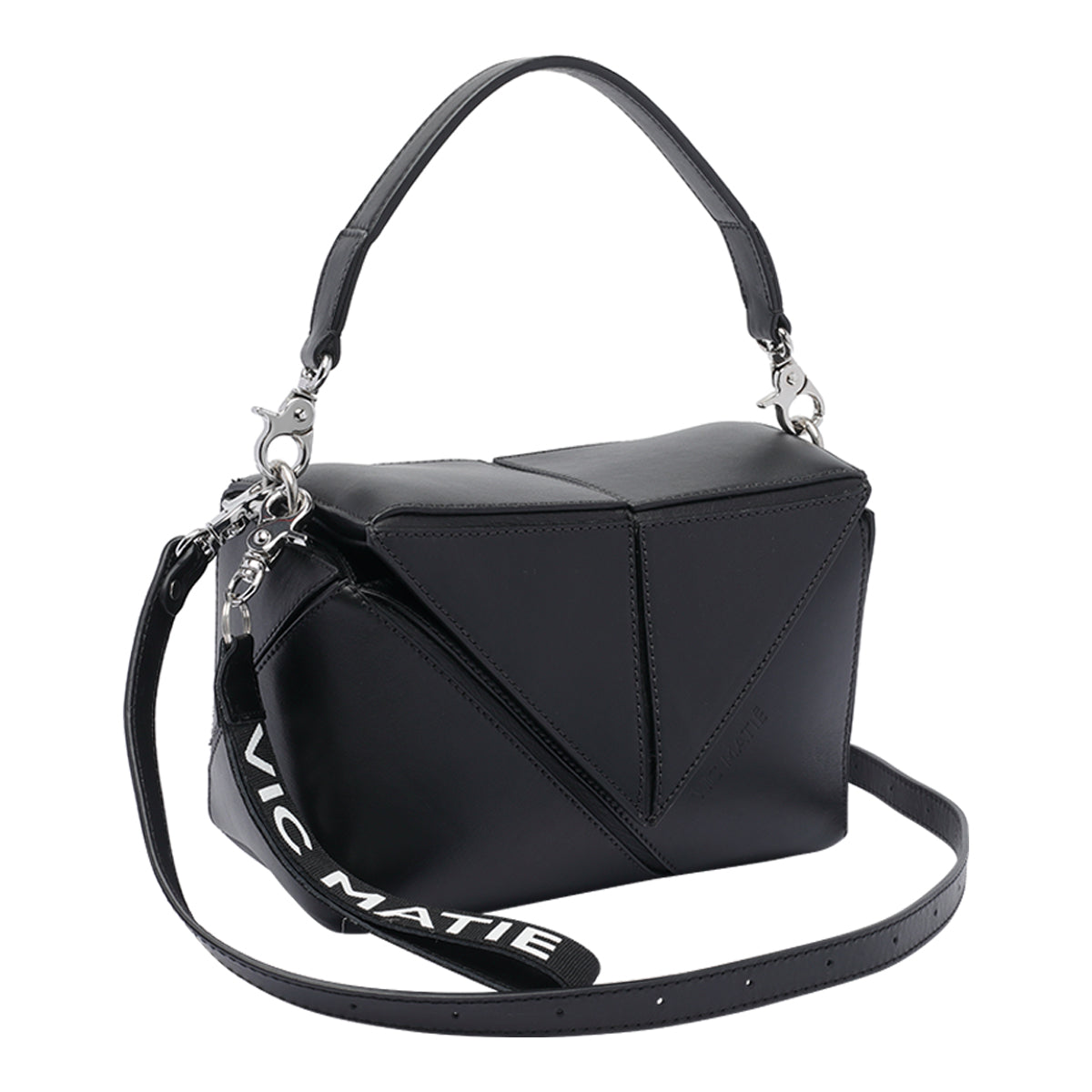 Vic Matie Bags Black Calf Leather
