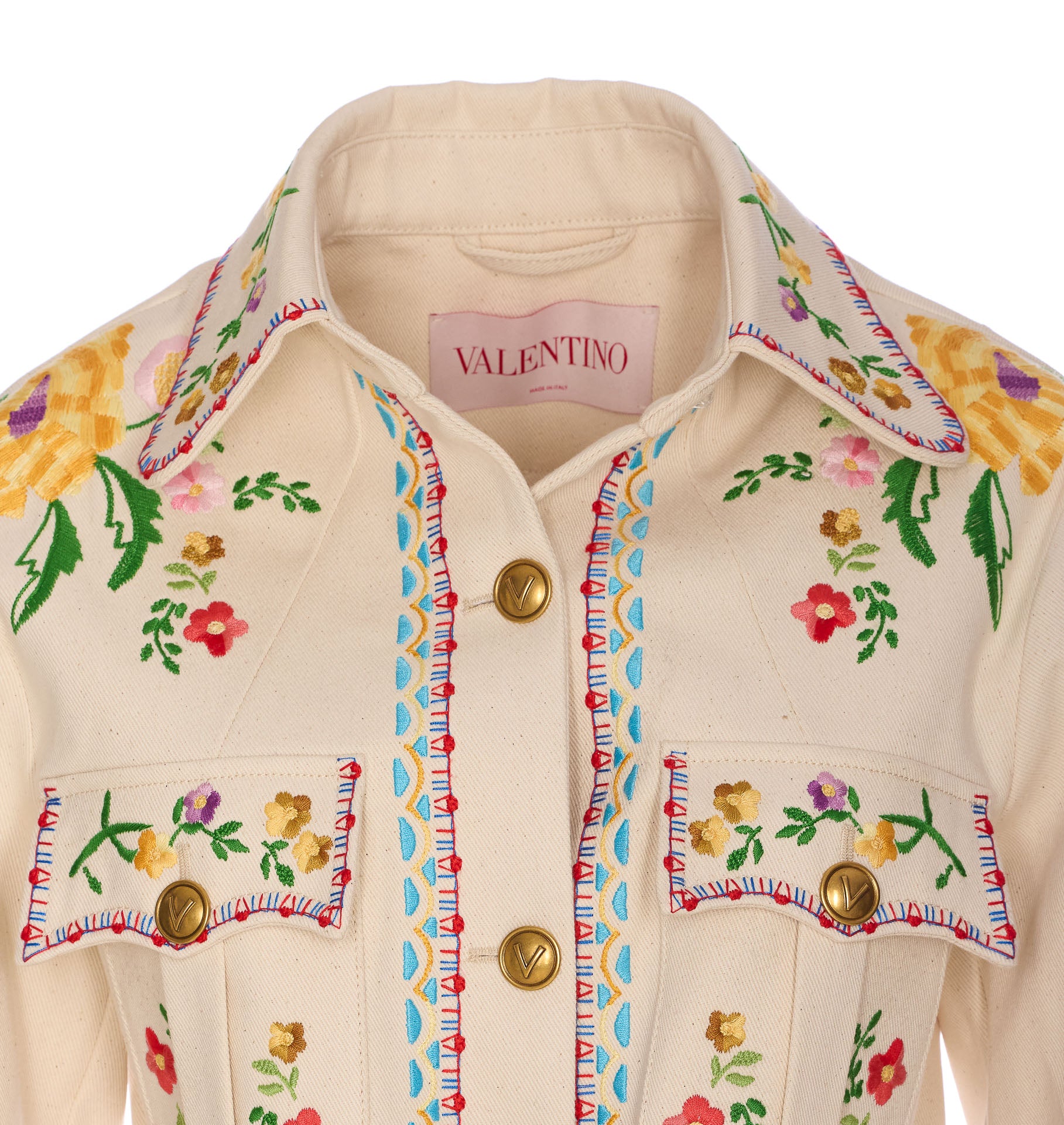 Valentino Garavani Jackets Beige Cotton