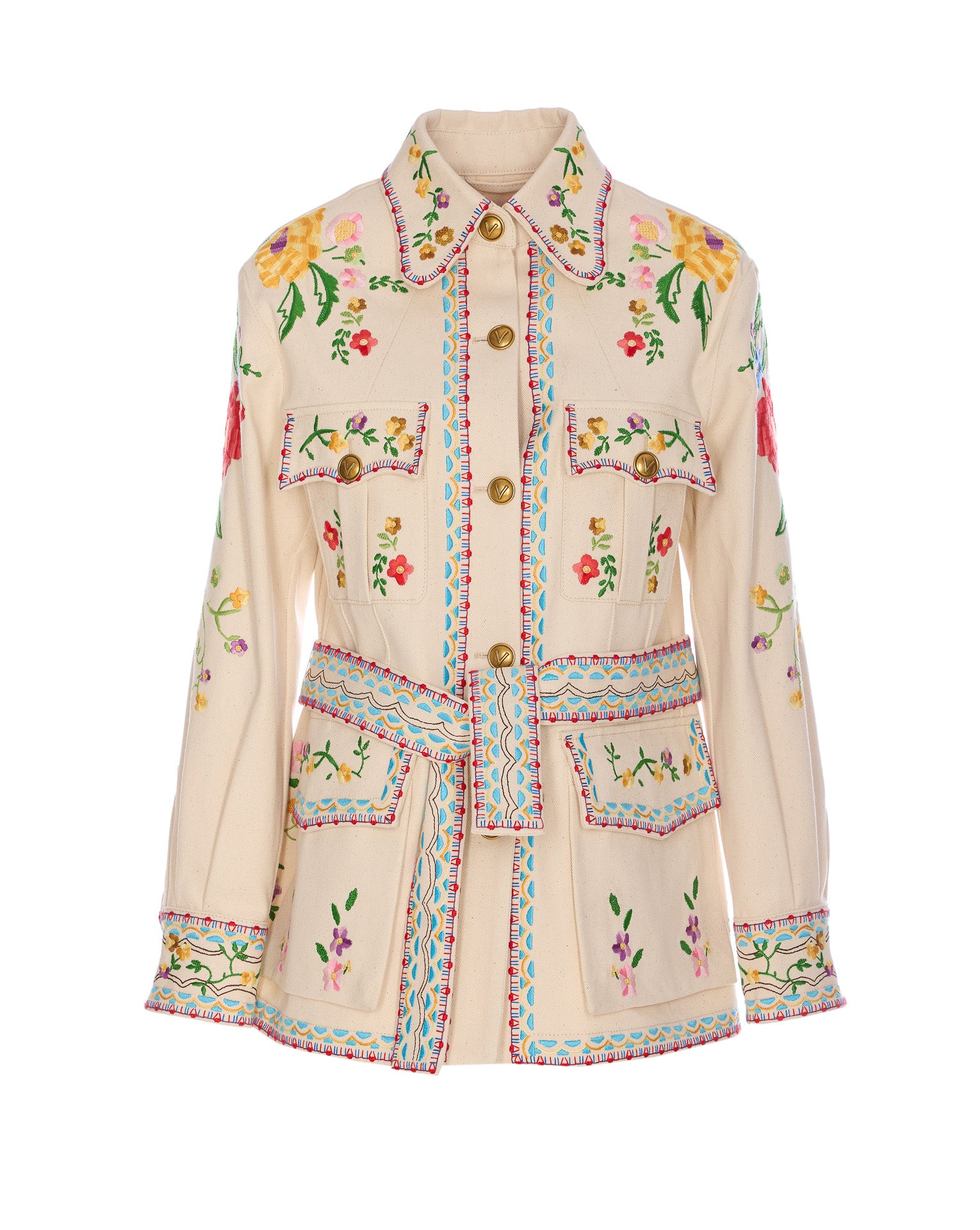 Valentino Garavani Jackets Beige Cotton