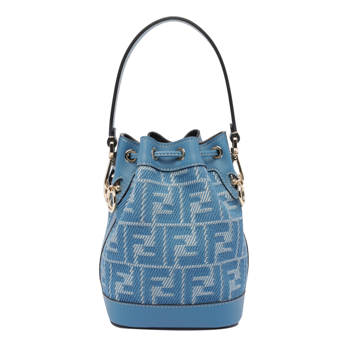 Fendi Bags Blue Fabric Calf Leather