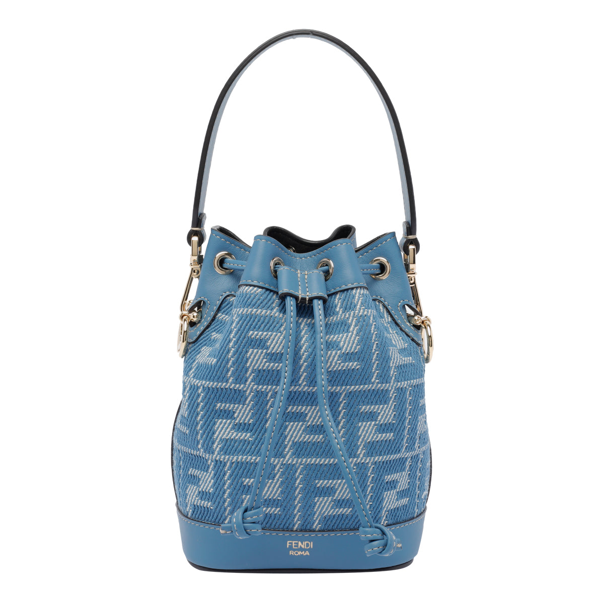 Fendi Bags Blue Fabric Calf Leather