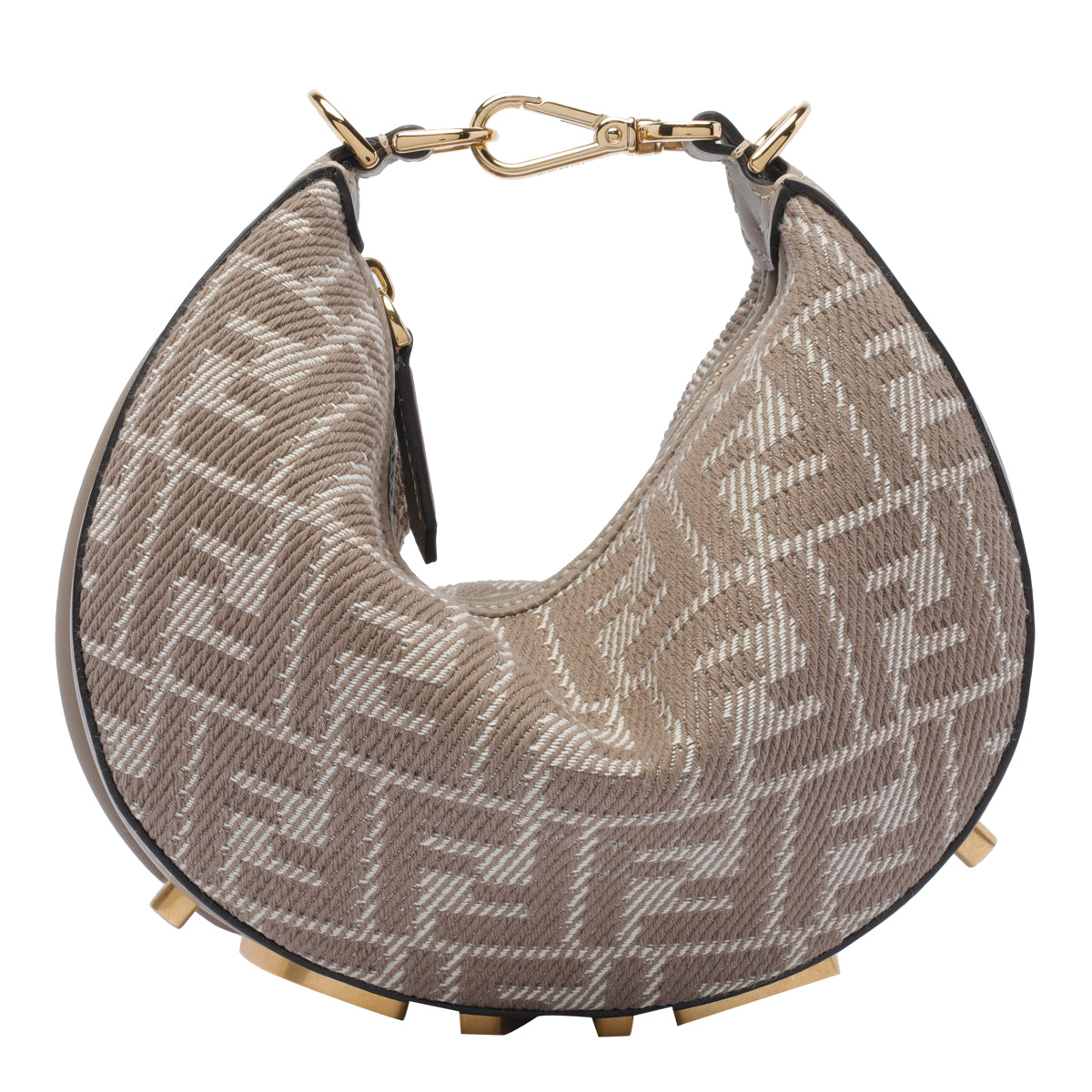 Fendi Bags Beige Fabric Calf Leather