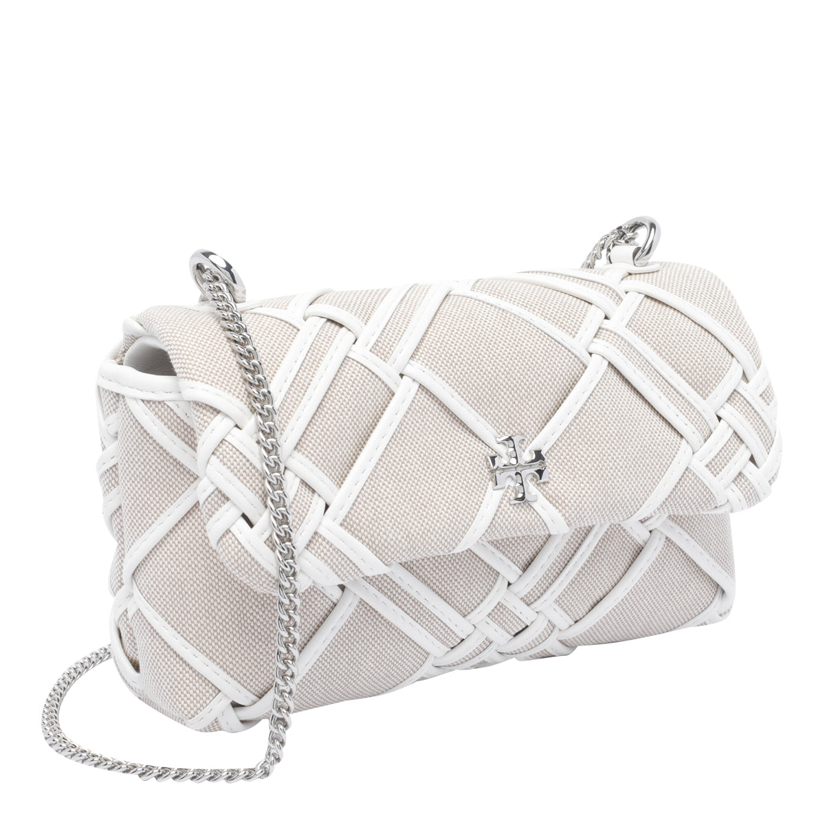Tory Burch Bags Beige Fabric Calf Leather