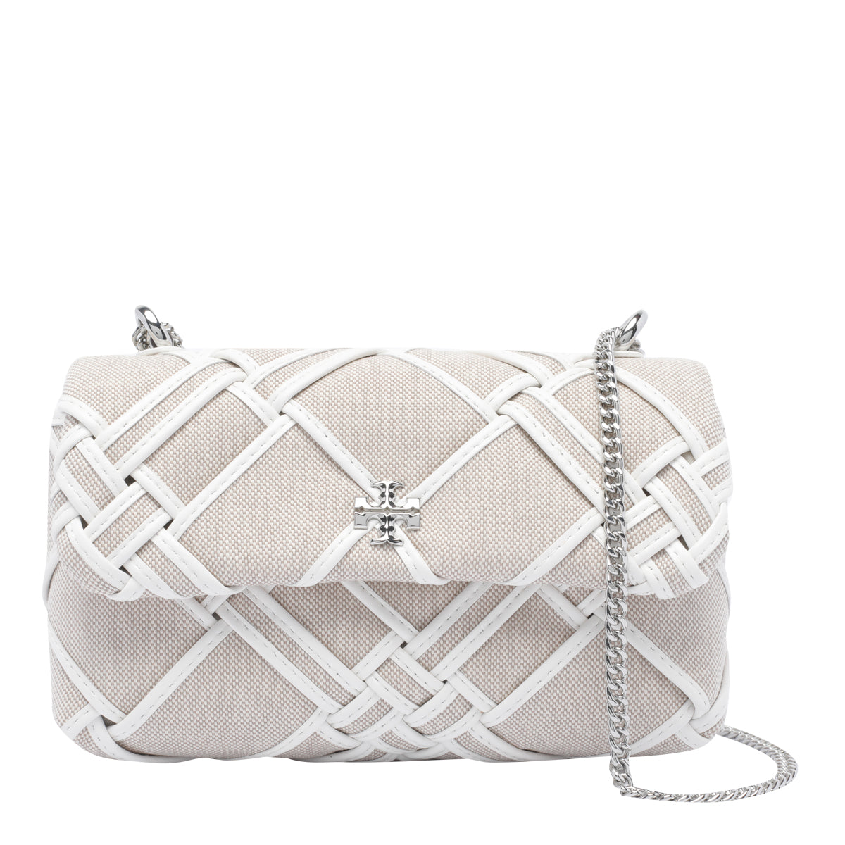 Tory Burch Bags Beige Fabric Calf Leather