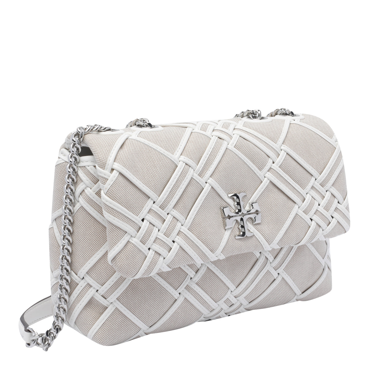 Tory Burch Bags Beige Fabric Calf Leather