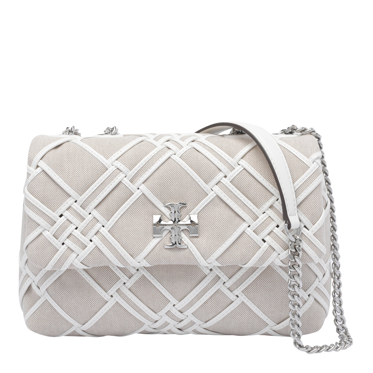 Tory Burch Bags Beige Fabric Calf Leather