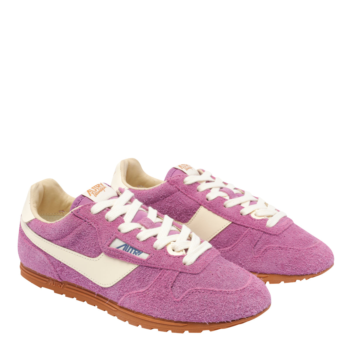 Autry Sneakers Purple Suede Leather/rubber Sole