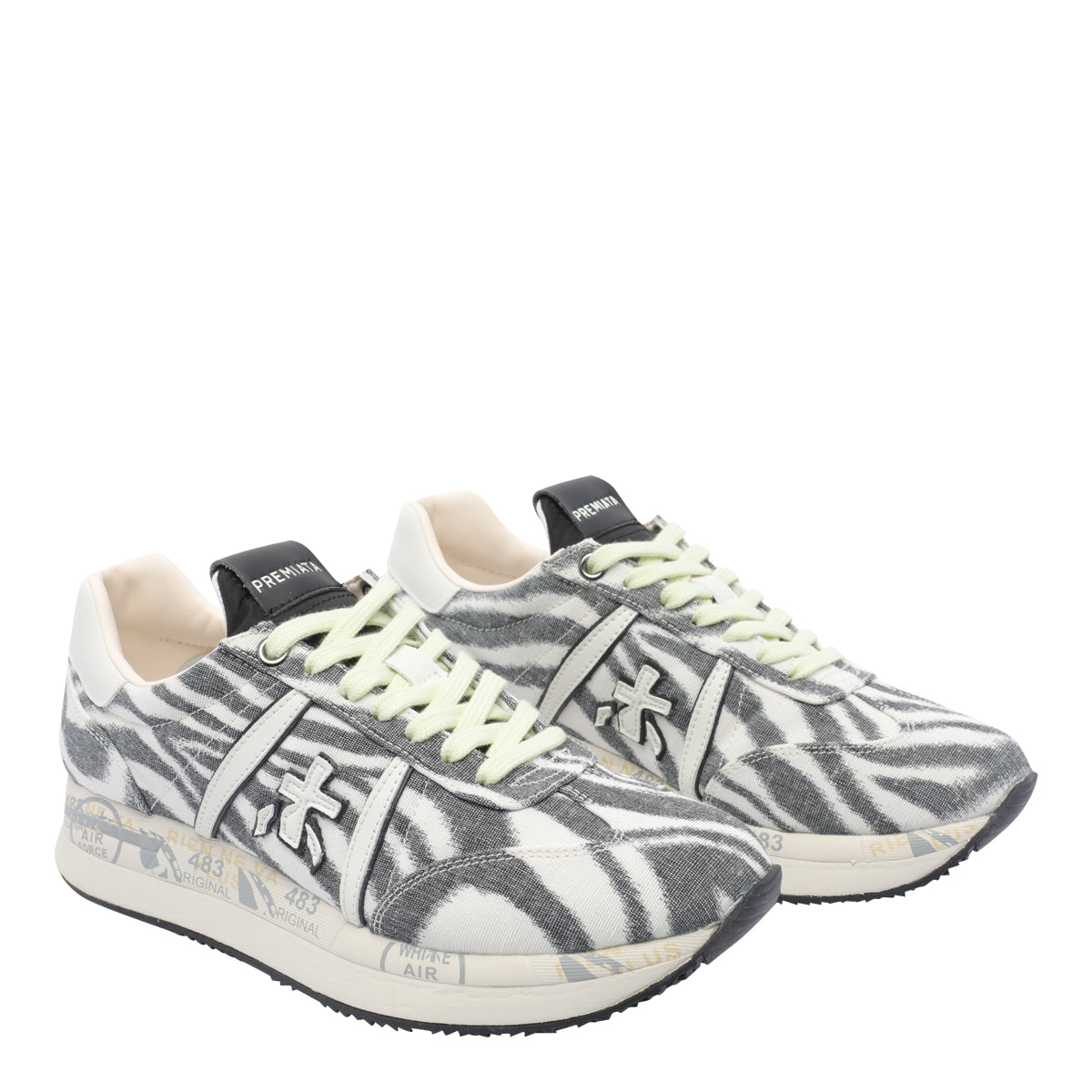 Premiata Sneakers White Fabric/rubber Sole