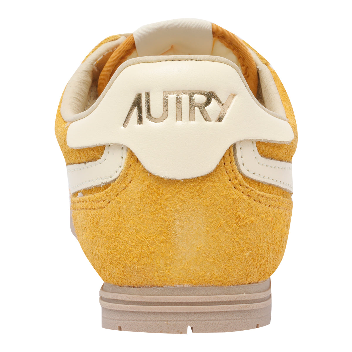 Autry Sneakers Yellow Suede Leather/rubber Sole