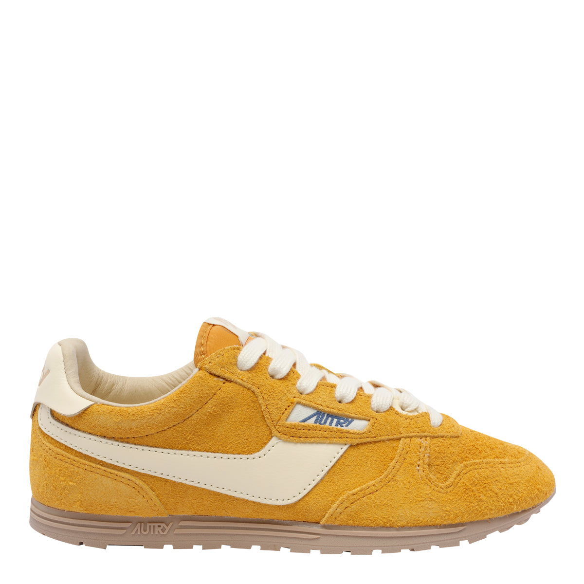 Autry Sneakers Yellow Suede Leather/rubber Sole