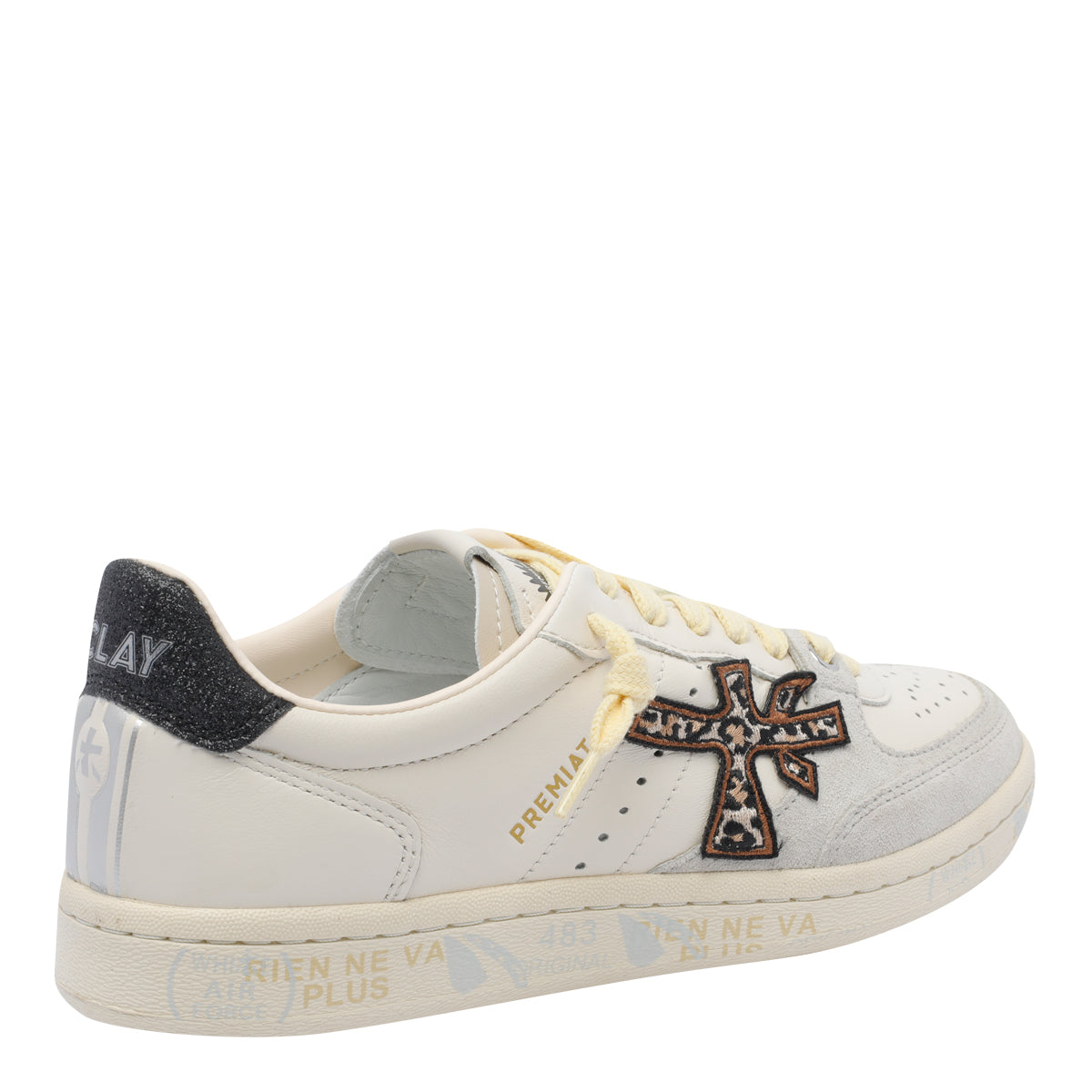 Premiata Sneakers White Calf Leather/rubber Sole