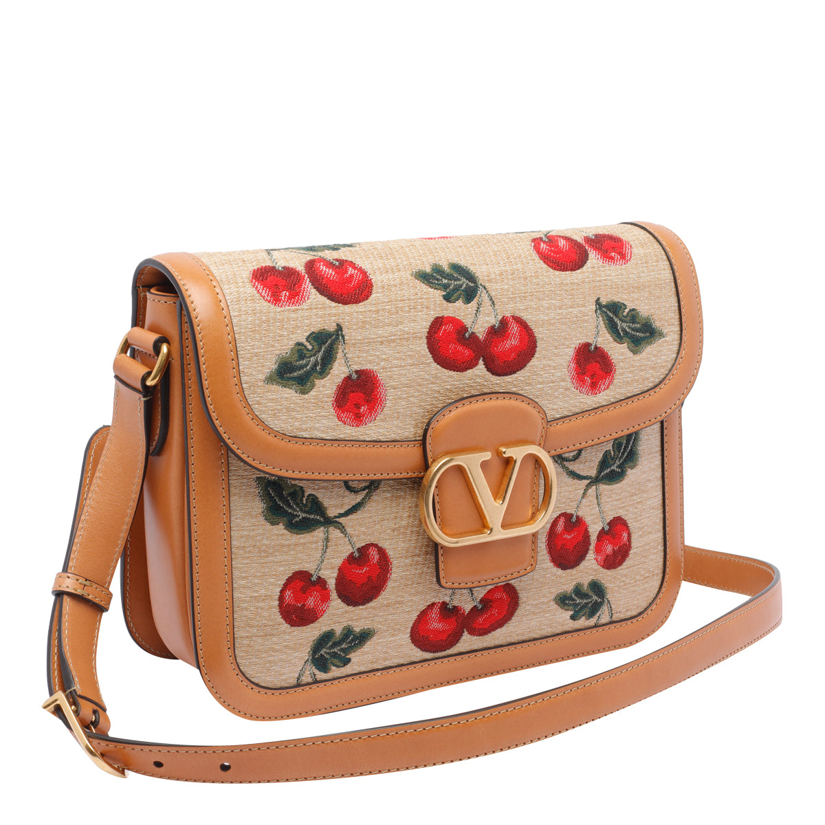 Valentino Garavani Bags Beige Fabric Calf Leather
