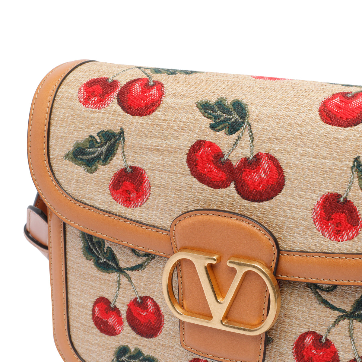 Valentino Garavani Bags Beige Fabric Calf Leather