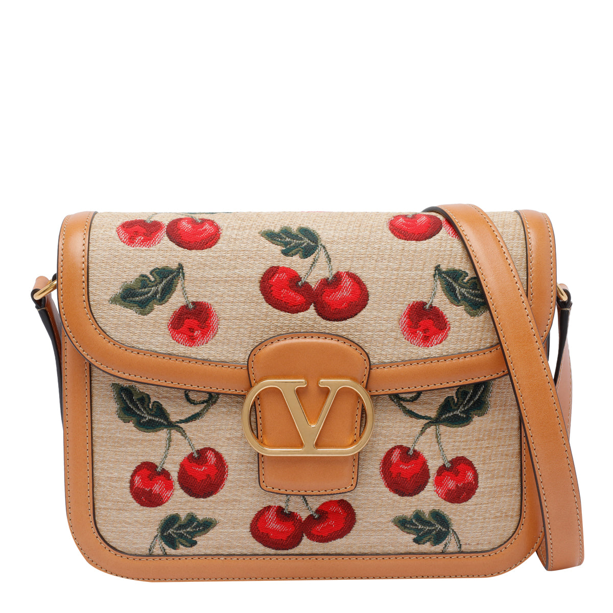 Valentino Garavani Bags Beige Fabric Calf Leather