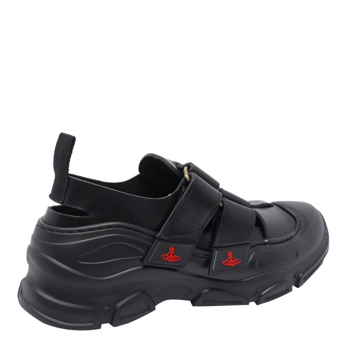 Vivienne Westwood Sneakers Black Calf Leather/rubber Sole