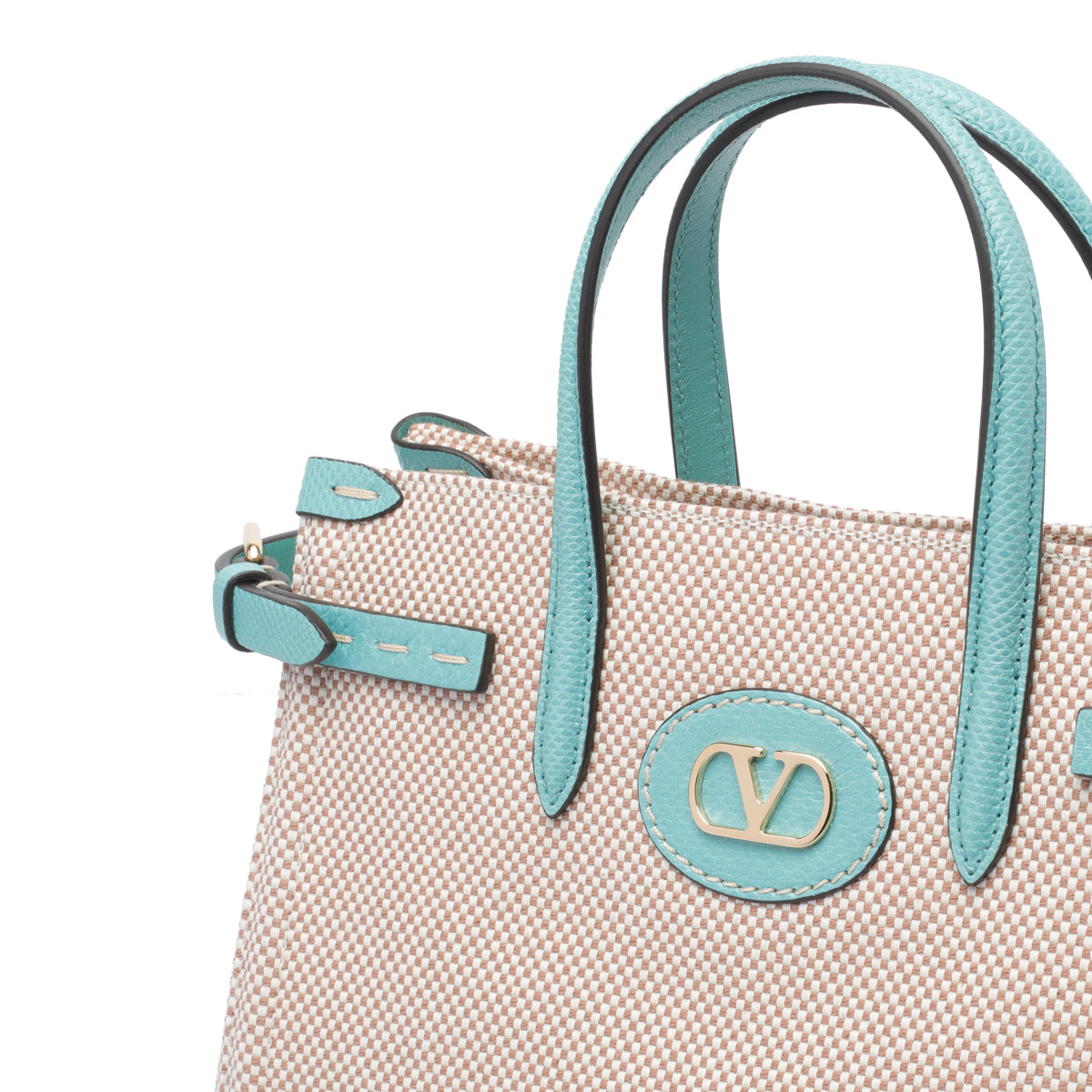 Valentino Garavani Bags Beige Fabric Calf Leather