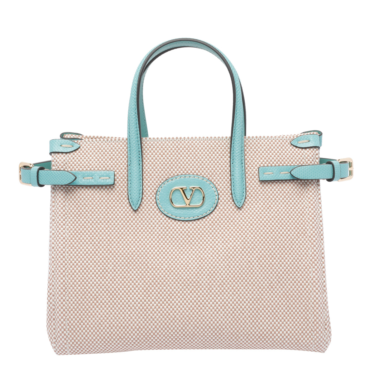 Valentino Garavani Bags Beige Fabric Calf Leather