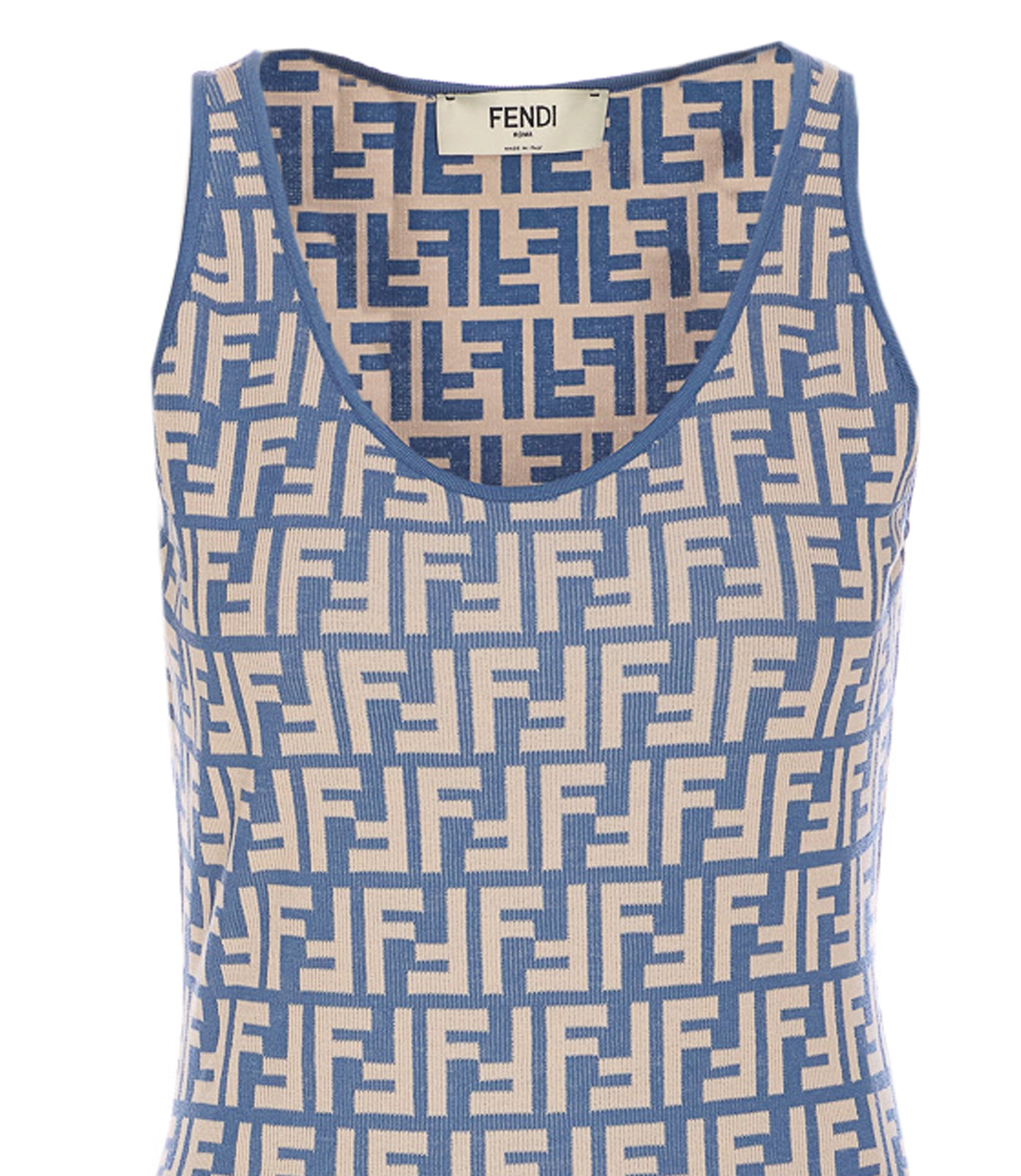 Fendi Dresses Blue Cotton