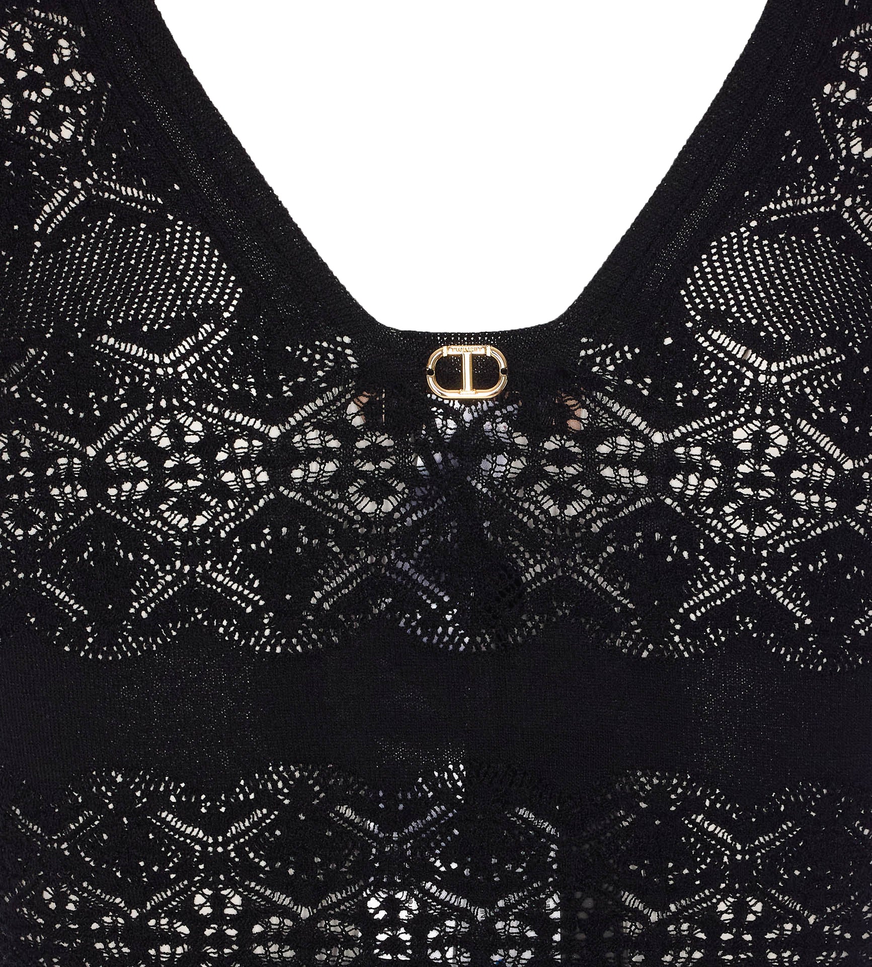 Twin-Set Top Black Viscose