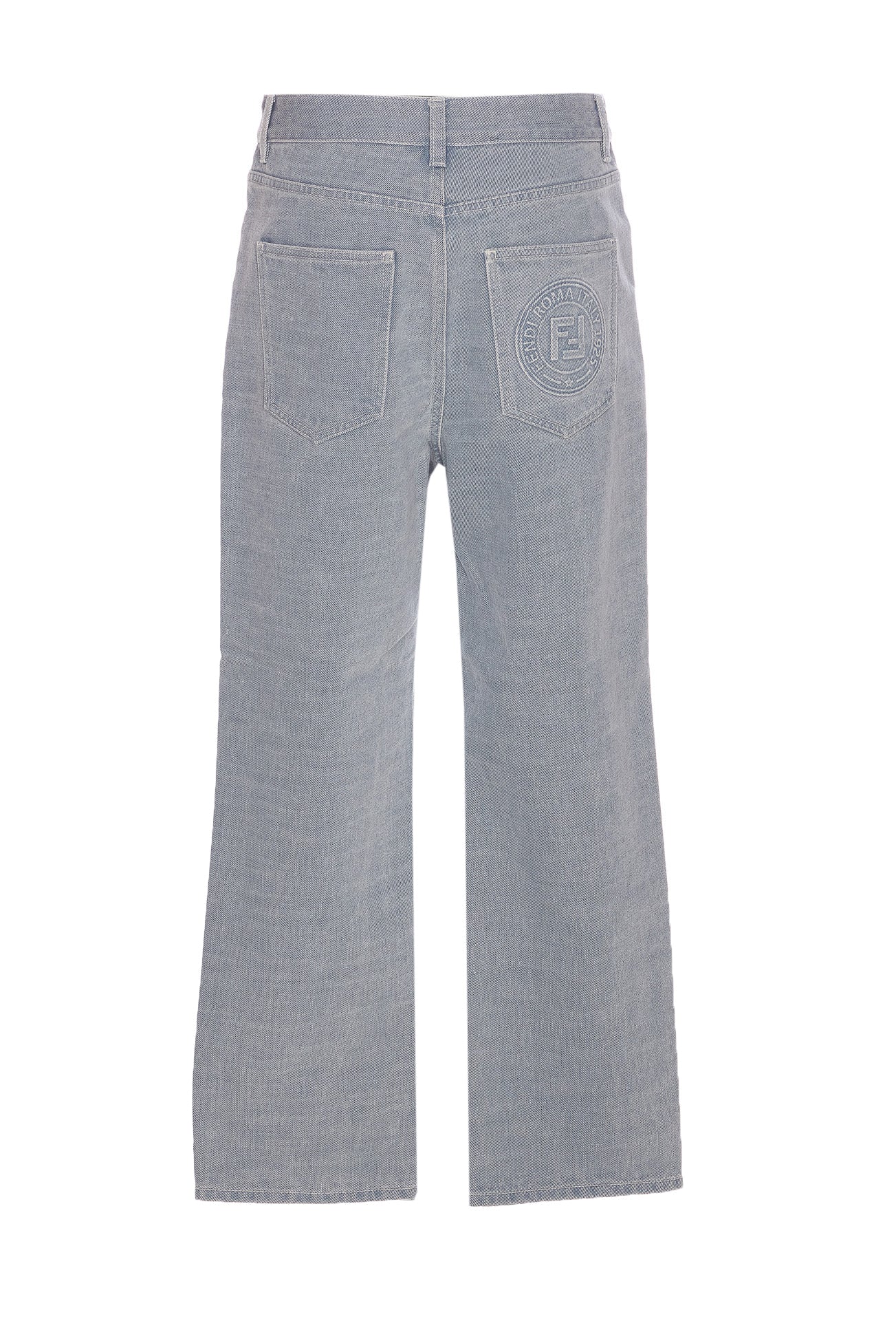 Fendi Jeans Grey Cotton