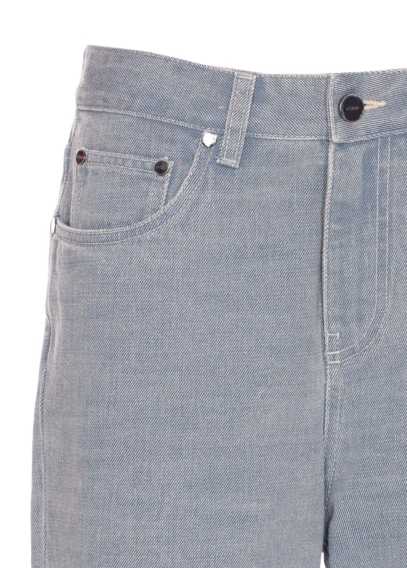 Fendi Jeans Grey Cotton