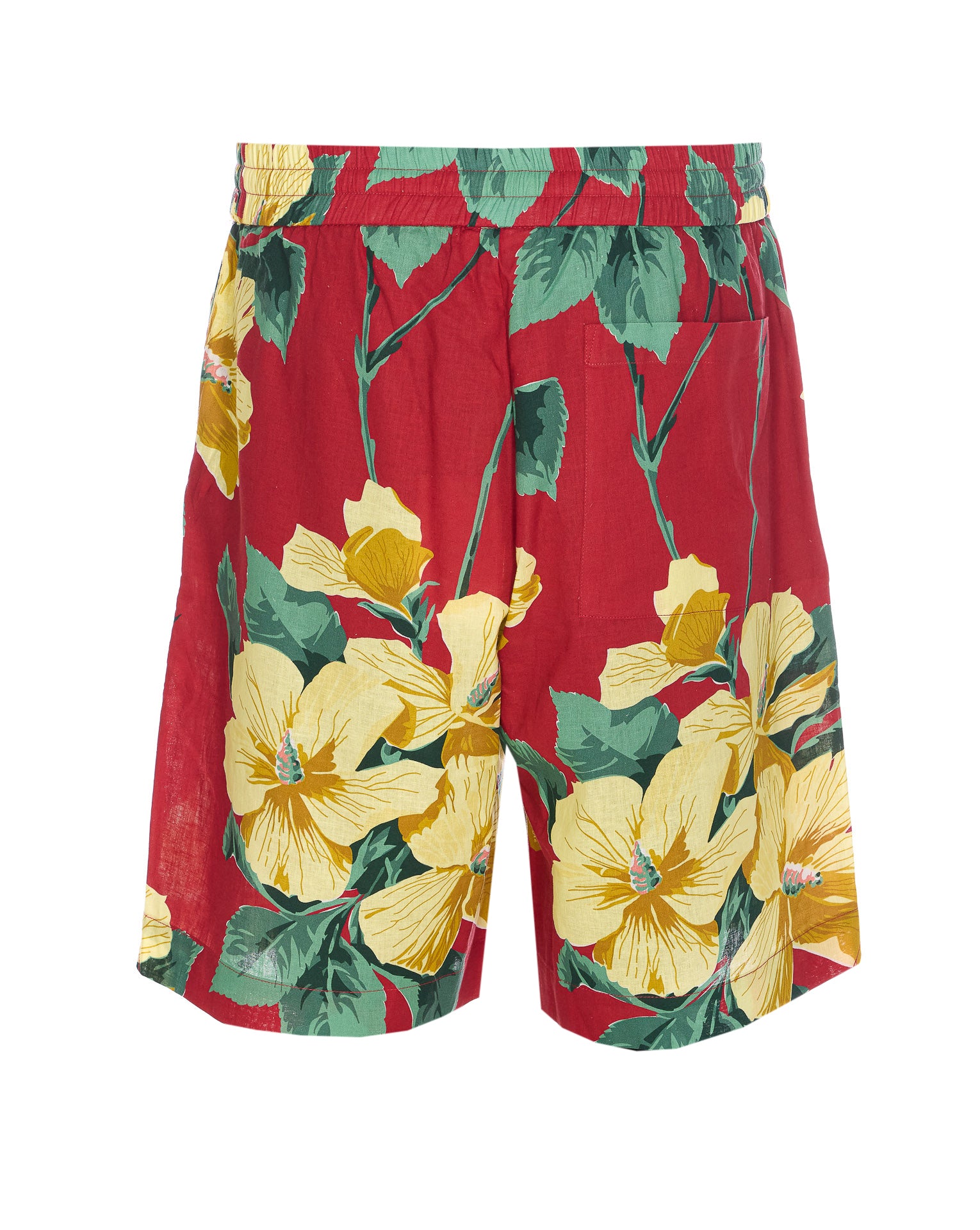 Drole De Monsieur Shorts Red Linen