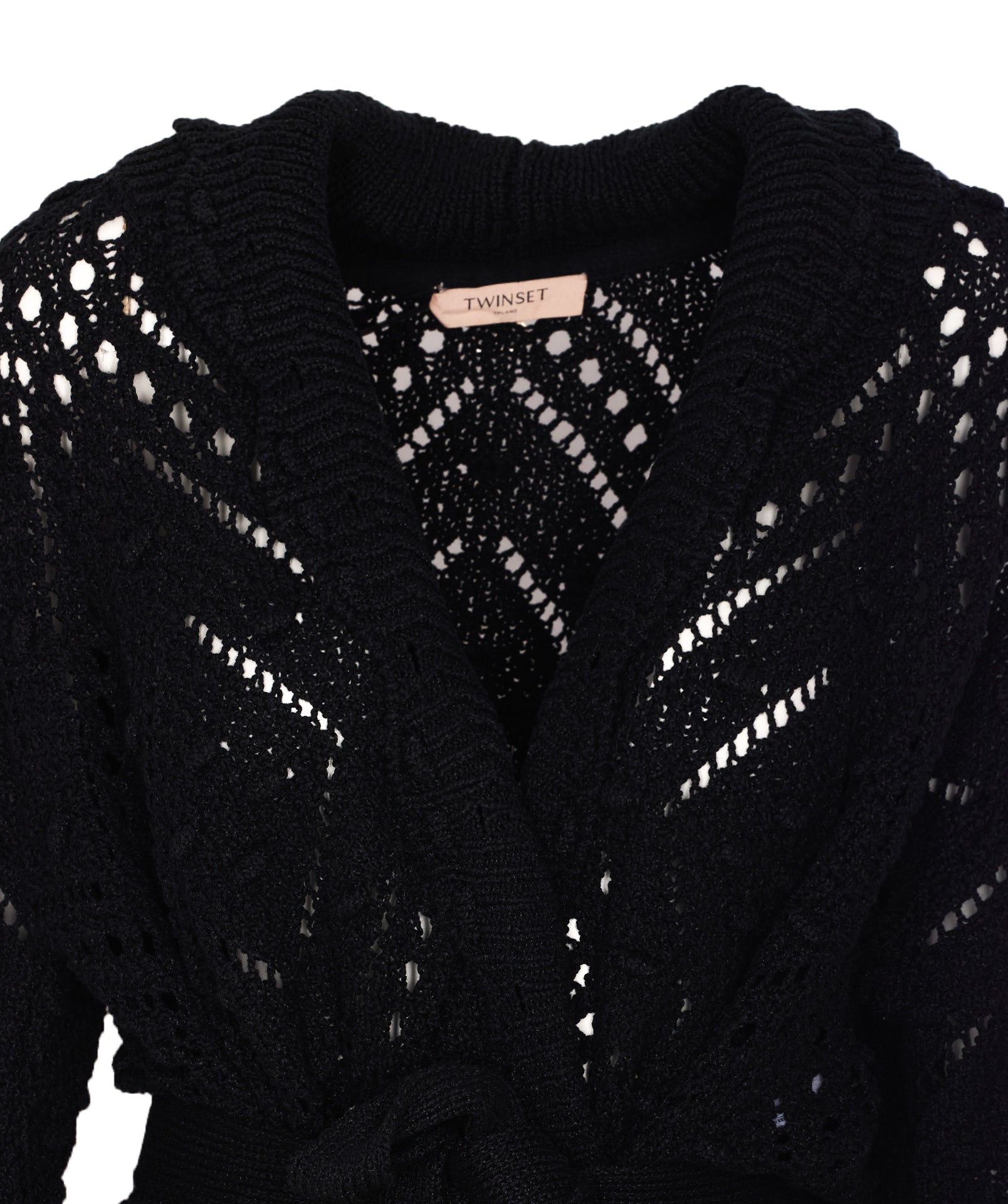 Twin-Set Sweaters Black Cotton