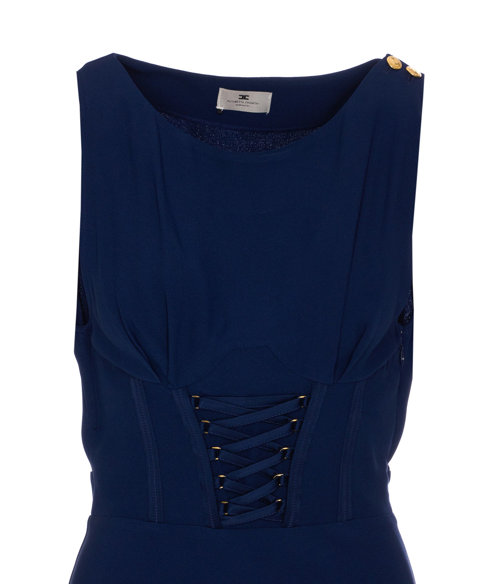 Elisabetta Franchi Dresses Blue Acetate