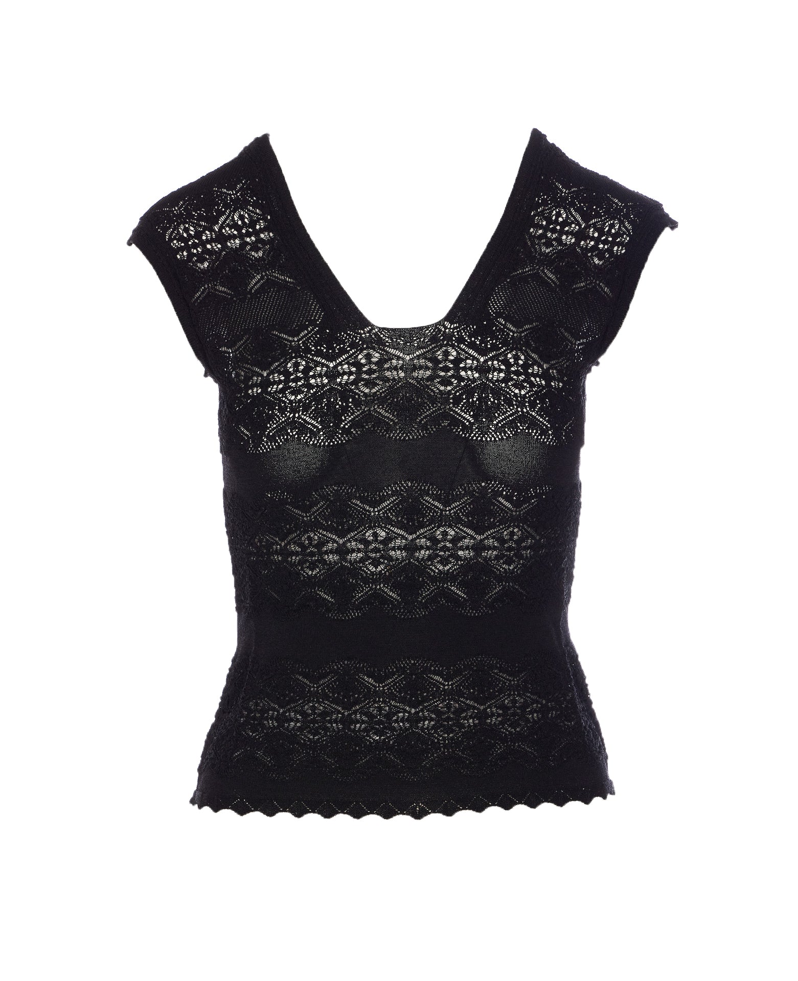 Twin-Set Top Black Viscose