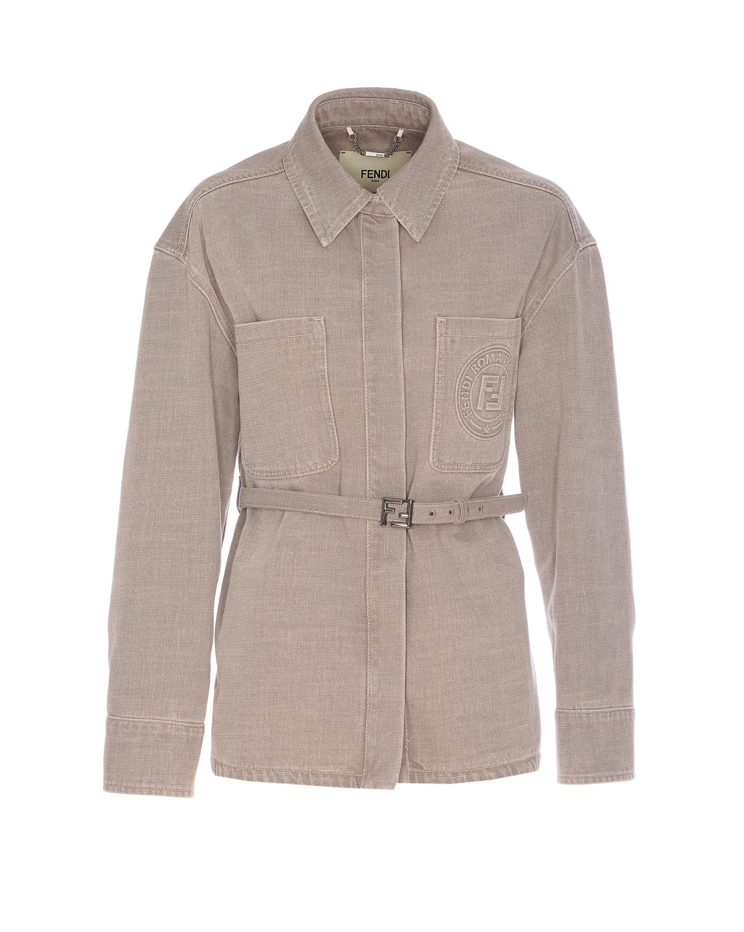 Fendi Jackets Grey Cotton