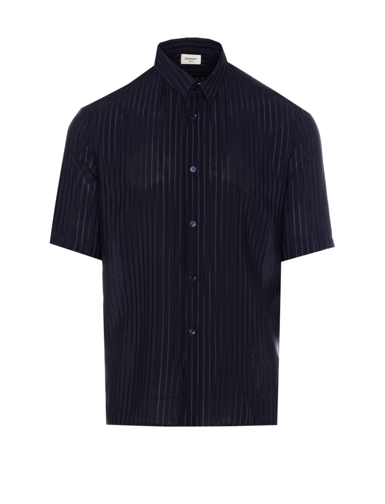 Saint Laurent Shirts Blue Silk