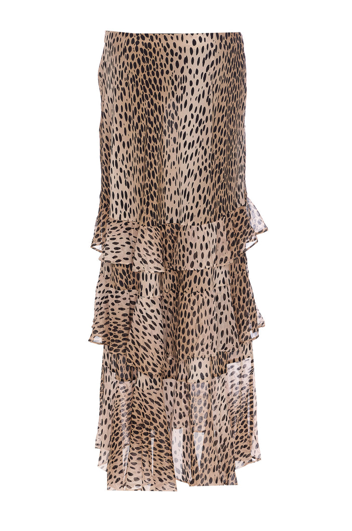 Rixo Skirts Brown Silk
