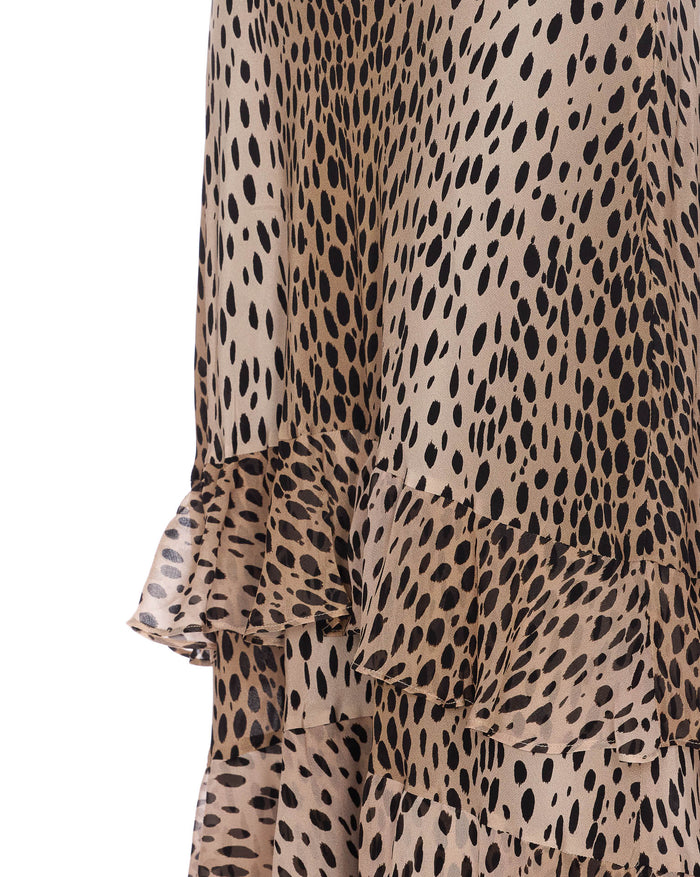 Rixo Skirts Brown Silk