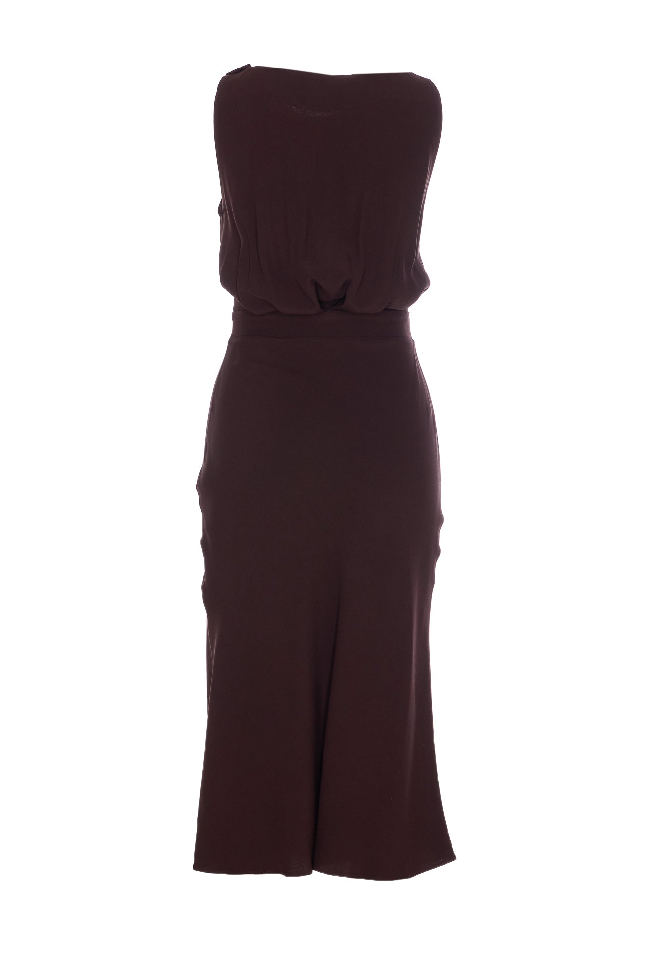Elisabetta Franchi Dresses Brown Acetate