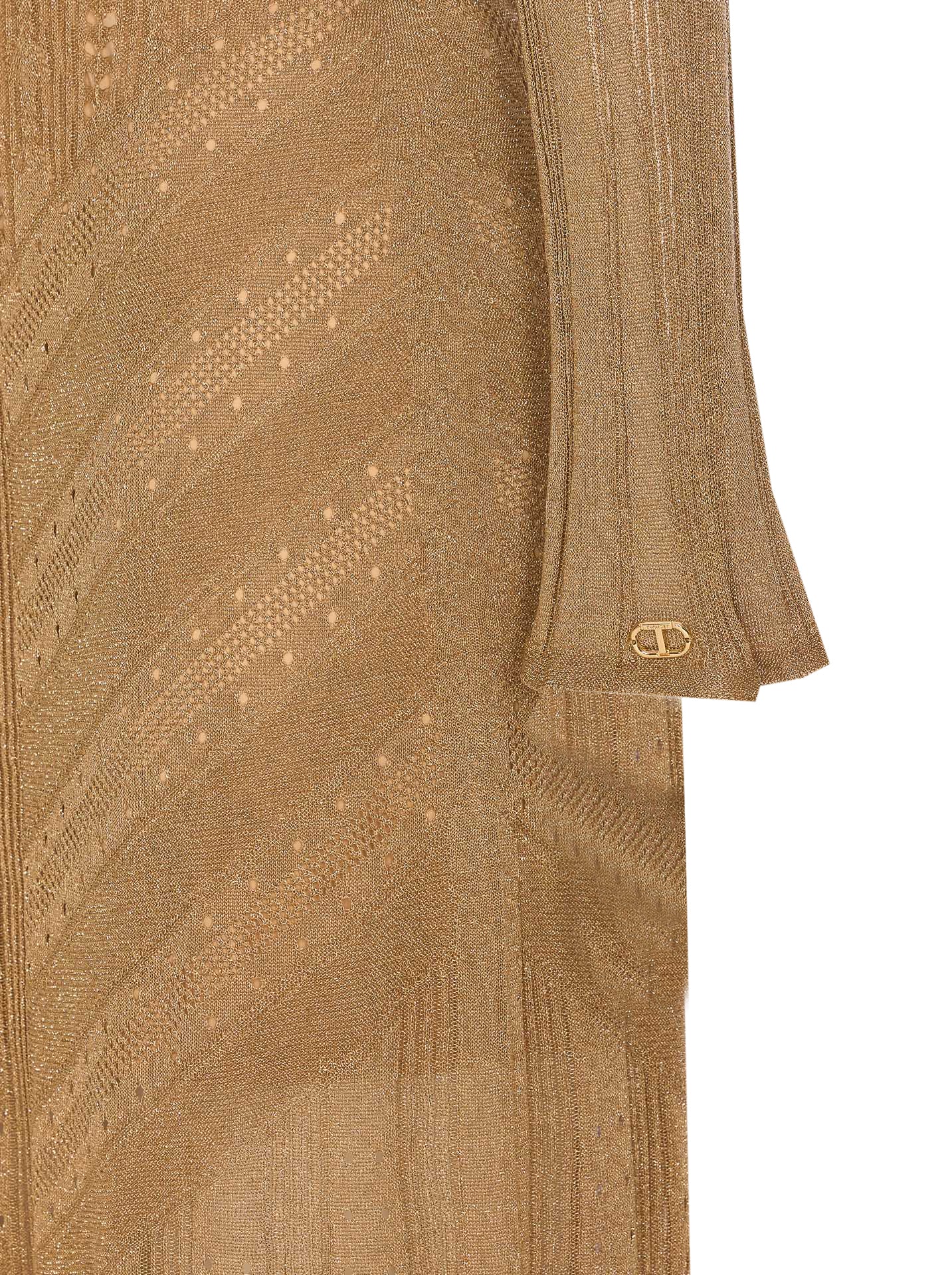 Twin-Set Dresses Golden Viscose