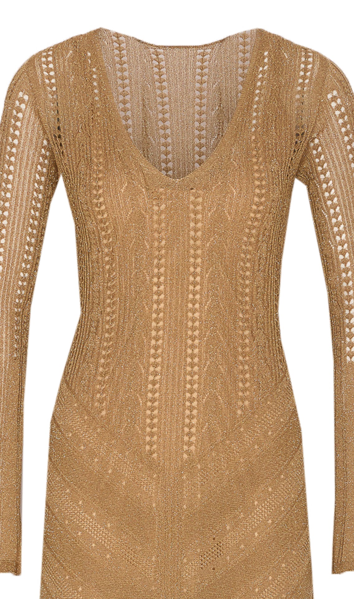 Twin-Set Dresses Golden Viscose