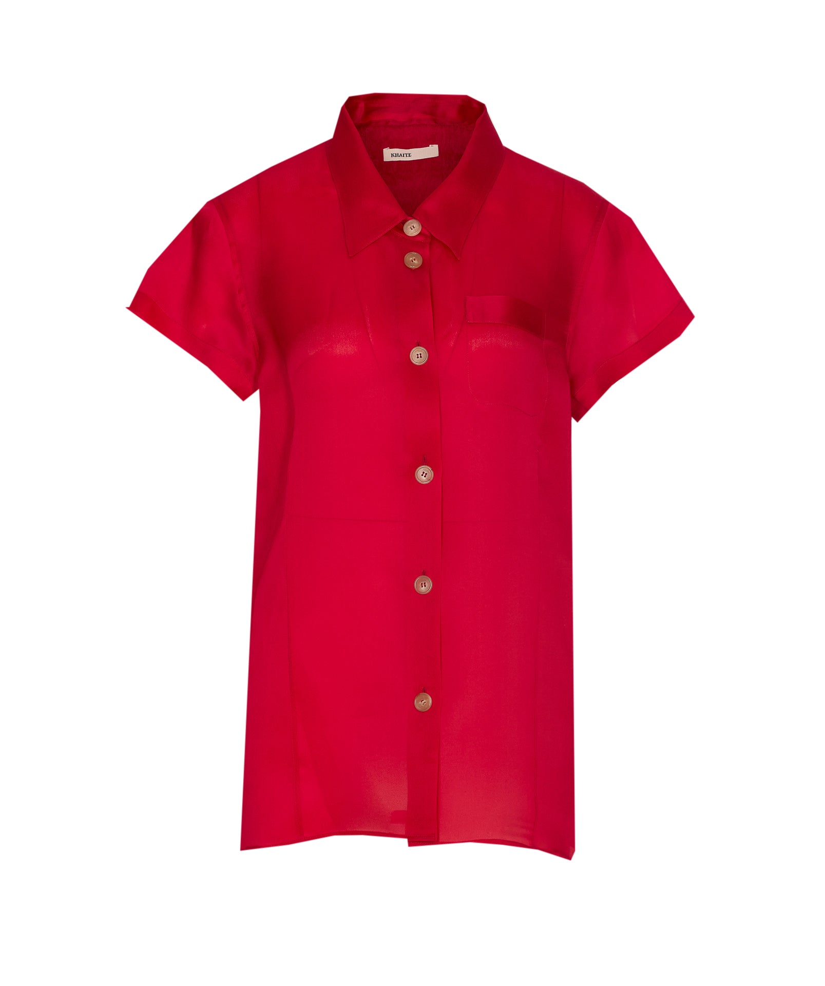 Khaite Shirts Red Silk