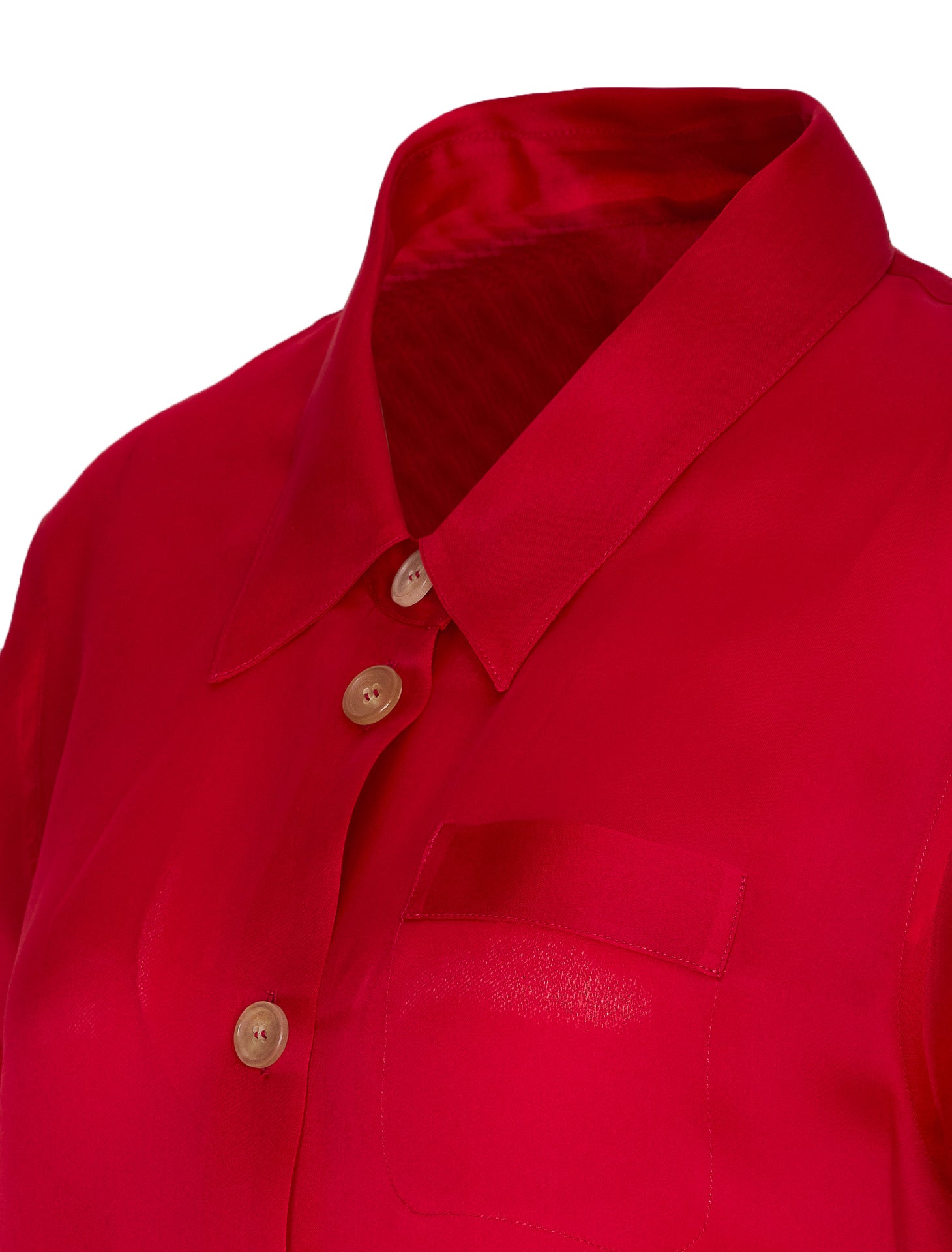 Khaite Shirts Red Silk