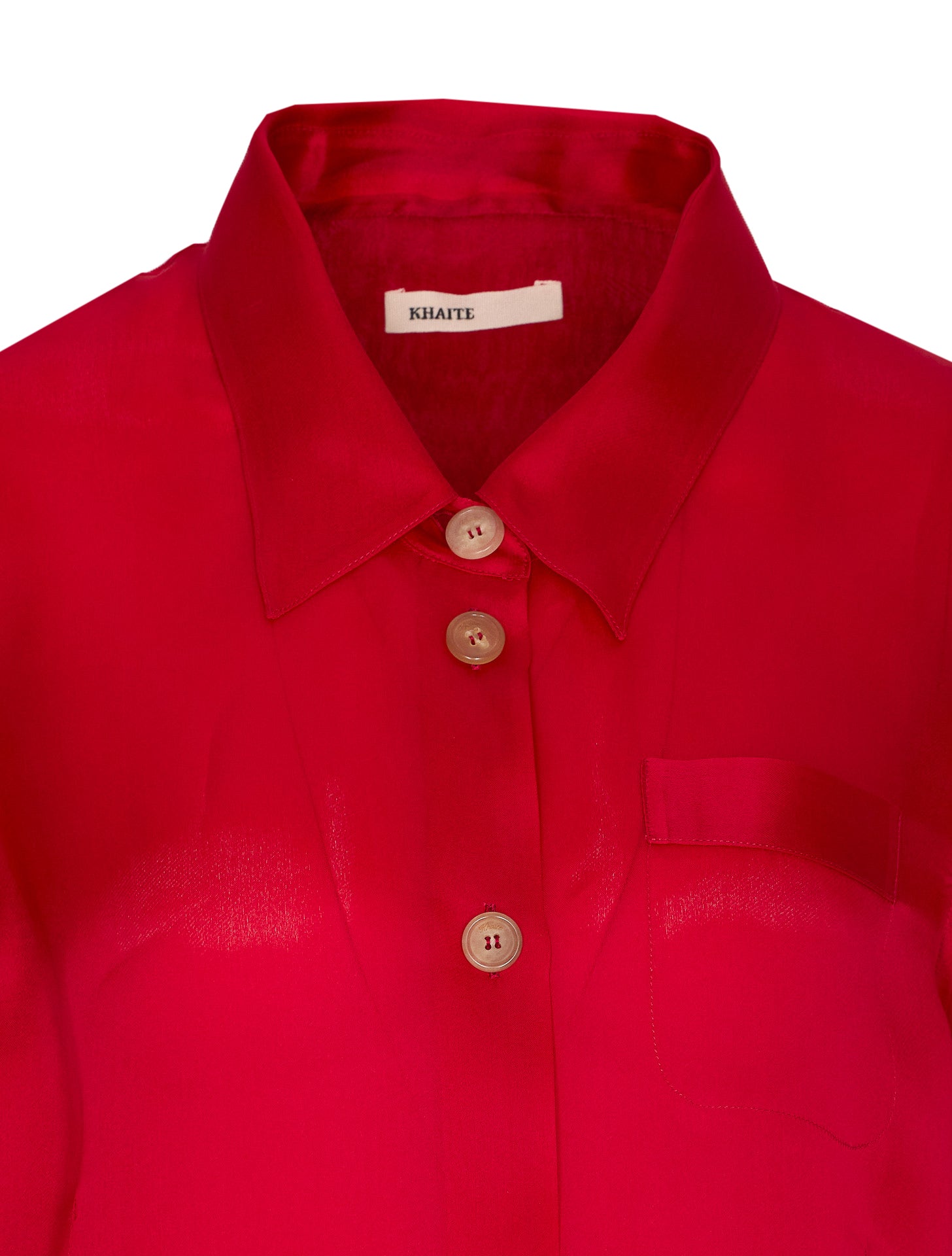 Khaite Shirts Red Silk