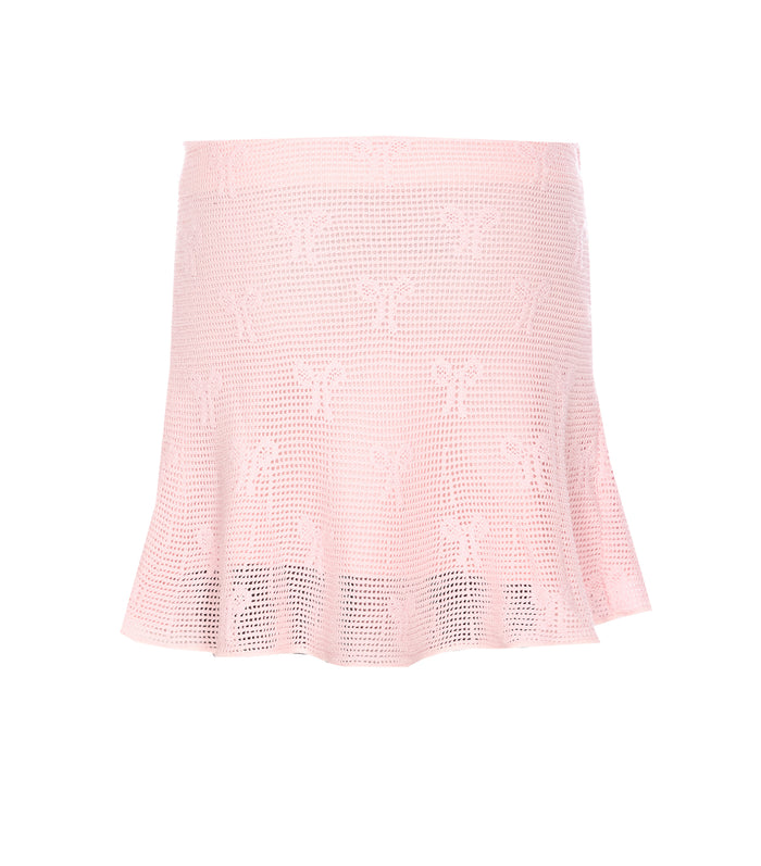 Self Portrait Skirts Pink Cotton